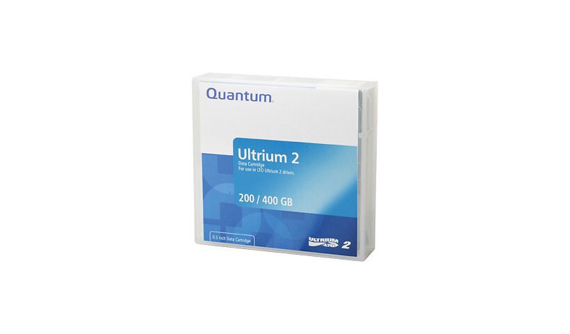 Quantum LTO 2 Tape Media Cartridge - 200/400GB Single Pack