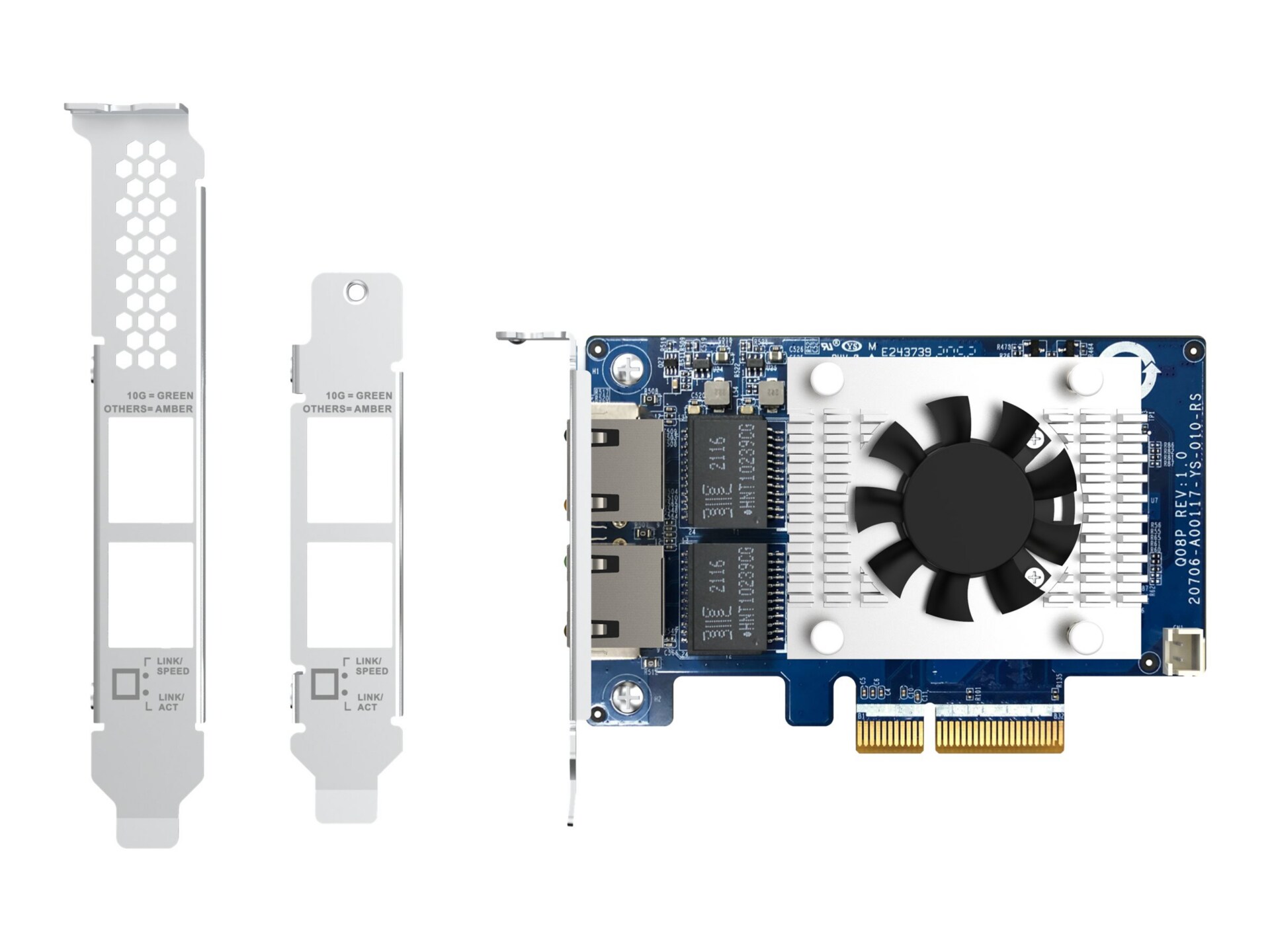 QNAP QXG-10G2TB - network adapter - PCIe 3.0 x4 - 10Gb Ethernet x 2