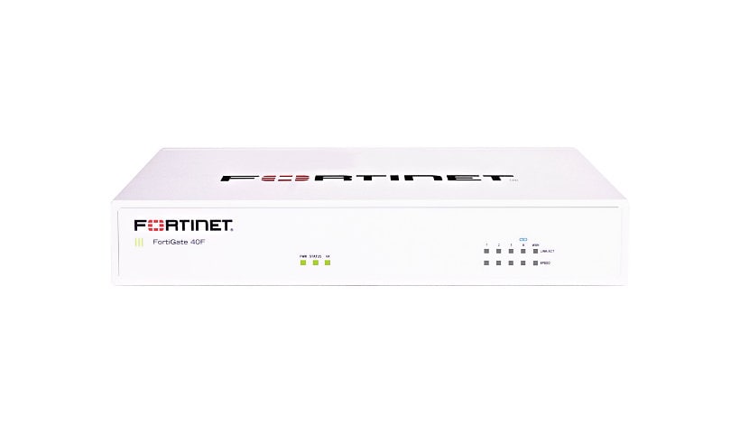Fortinet FortiGate 40F - security appliance - with 3 years 24x7 FortiCare and FortiGuard SMB Protection