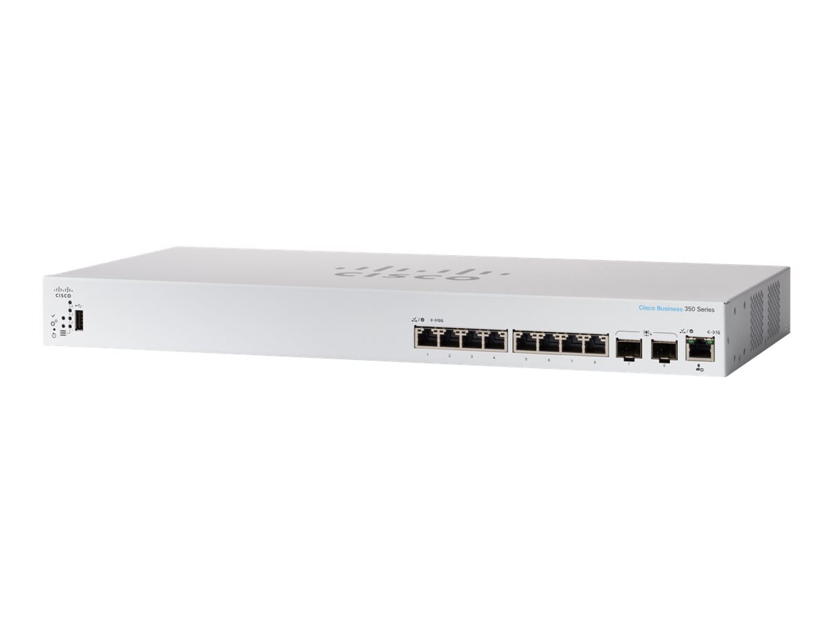 Cisco Business 350 Series 350-8XT - switch - 8 ports - managed - rack-mountable