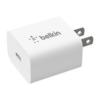 Belkin 20W Portable USB-C Wall Charger - 1xUSB-C - Fast Charging - Power Adapter - White