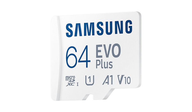 Samsung EVO Plus MB-MC64KA - flash memory card - 64 GB - microSDXC UHS-I