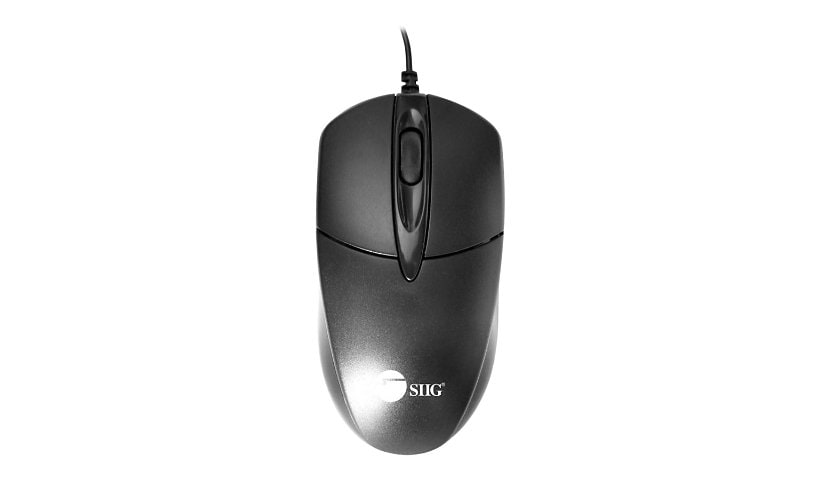 SIIG 3 Buttons USB Optical Mouse - mouse - USB - black