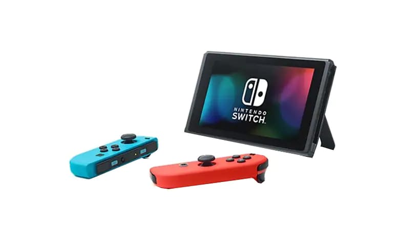 bestøver Legeme Psykologisk Nintendo Switch Console with Neon Blue and Neon Red JoyCon Controllers -  HAC-001 - Gaming Consoles & Controllers - CDW.com