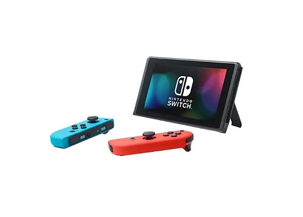 Arbitrage grafisk oase Nintendo Switch Console with Neon Blue and Neon Red JoyCon Controllers -  HAC-001 - Gaming Consoles & Controllers - CDW.com