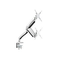 SIIG Heavy Duty Gas Spring Aluminum Desk Monitor Arm mounting kit - full-motion - for flat panel - white