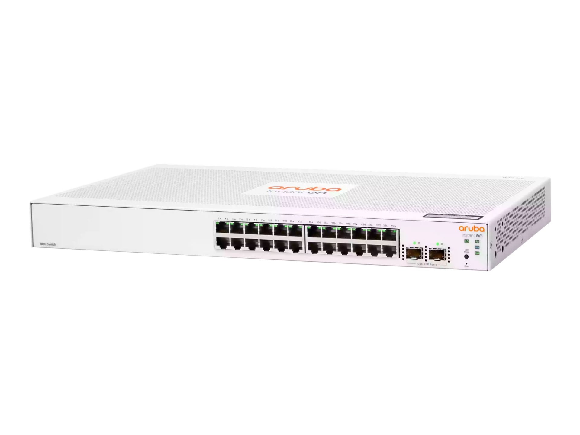 HPE HPE Networking Instant On 1830 24G 2SFP Switch - switch - 24 ports - smart - rack-mountable