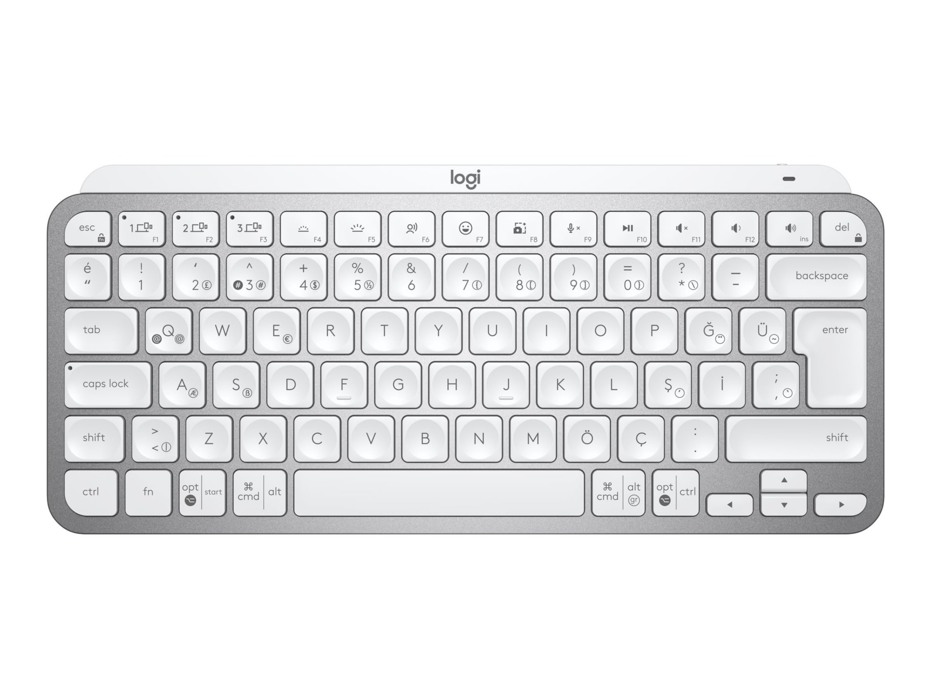 Logitech MX Keys Mini pour les entreprises - clavier - gris pâle