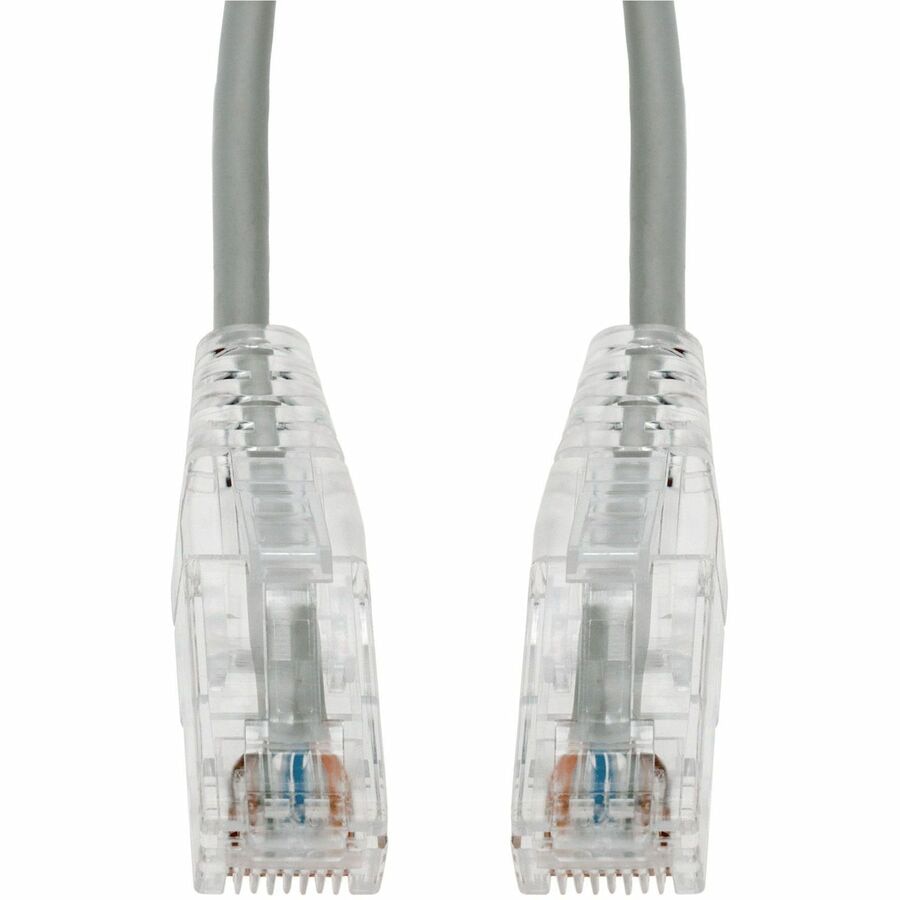 Proline 1ft Gray CAT 6A Slim PVC Ethernet Cable Snagless Clear-Claw RJ-45 M