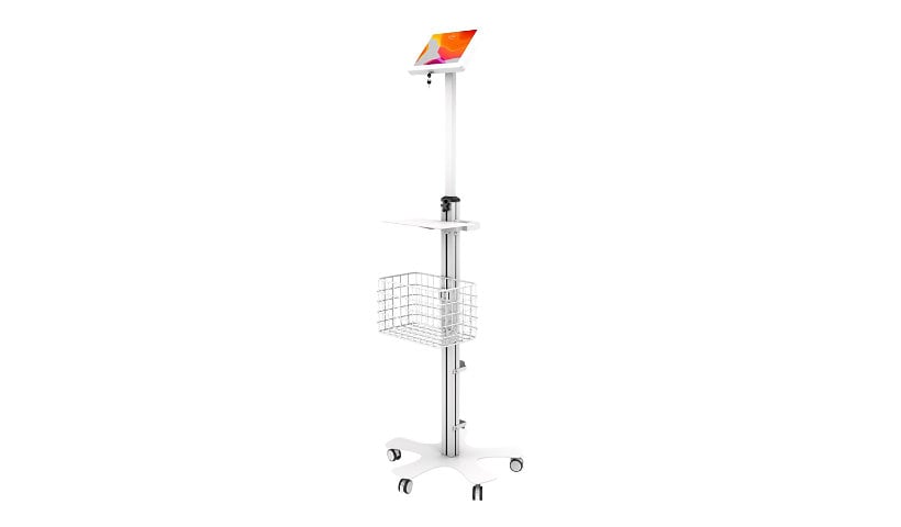 CTA Digital Medical Mobile Floor Stand with Small Enclosure