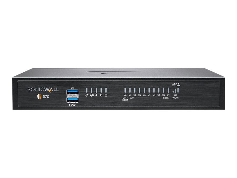 SonicWall TZ570 - Essential Edition - security appliance - with 3 years Tot