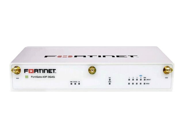 Fortinet FortiWiFi 40F-3G4G - security appliance - Wi-Fi 5, Wi-Fi 5 - with 1 year 24x7 FortiCare Support + 1 year