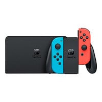 Nintendo Switch OLED - game console - black, neon red, neon blue