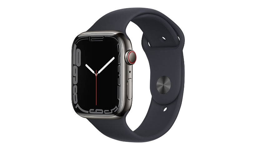 Apple Watch Series 7 (GPS + Cellular) - graphite stainless steel - 45 mm