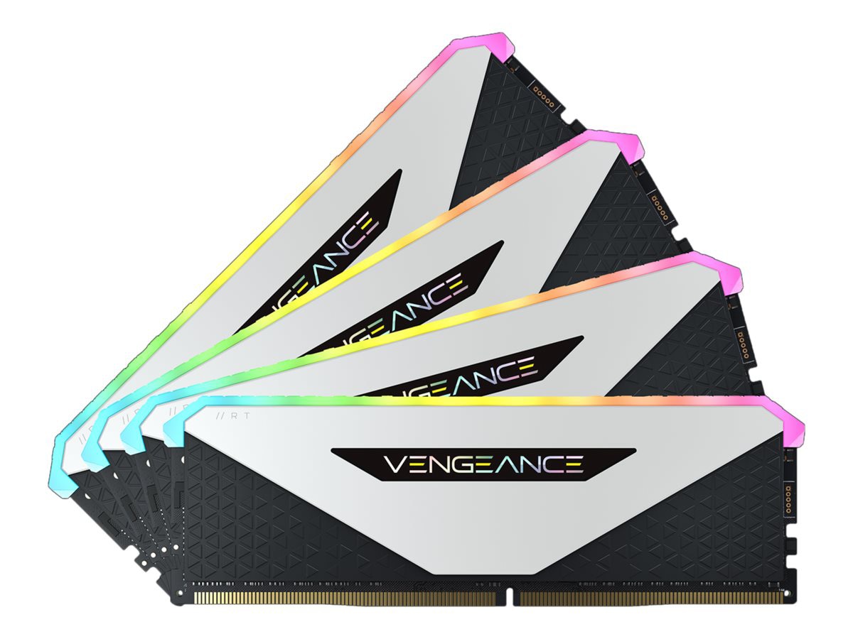 CORSAIR Vengeance RGB RT - DDR4 - kit - 64 Go: 4 x 16 Go – DIMM 288 broches – 3