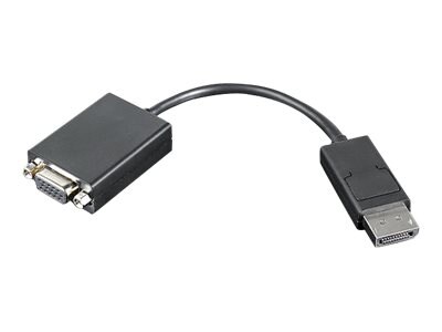 Lenovo - câble d'adaptateur vidéo - DisplayPort pour HD-15 (VGA) - 19.81 cm