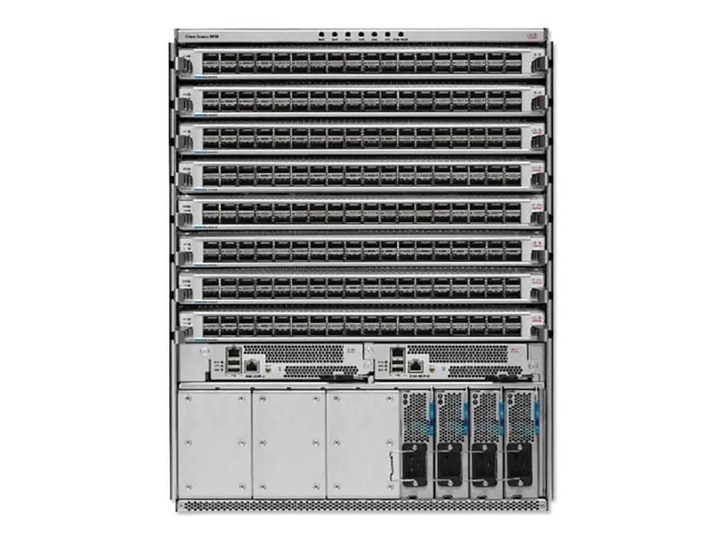 Cisco Nexus 9508 Chassis Bundle - switch - managed - rack-mountable - with Cisco Nexus 9500 Supervisor, 2x Cisco Nexus