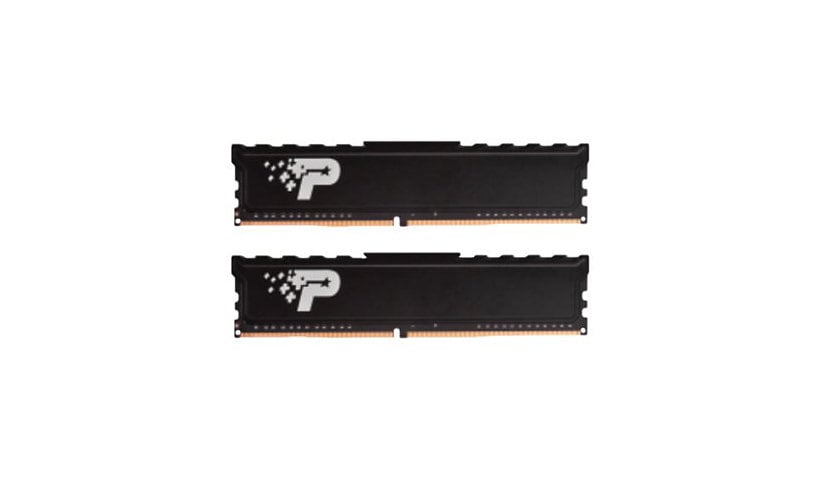 Patriot Signature Line Premium - DDR4 - kit - 16 GB: 2 x 8 GB - DIMM 288-pin - 2400 MHz / PC4-19200 - unbuffered