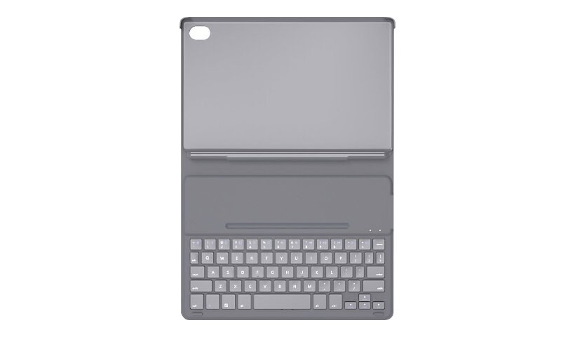 Lenovo Keyboard Pack - keyboard and folio case - with touchpad - QWERTY - UK - storm gray