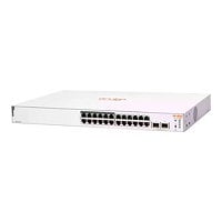 HPE Aruba Instant On 1830 24G 12p Class4 PoE 2SFP 195W Switch - commutateur - 24 ports - intelligent - Montable sur rack