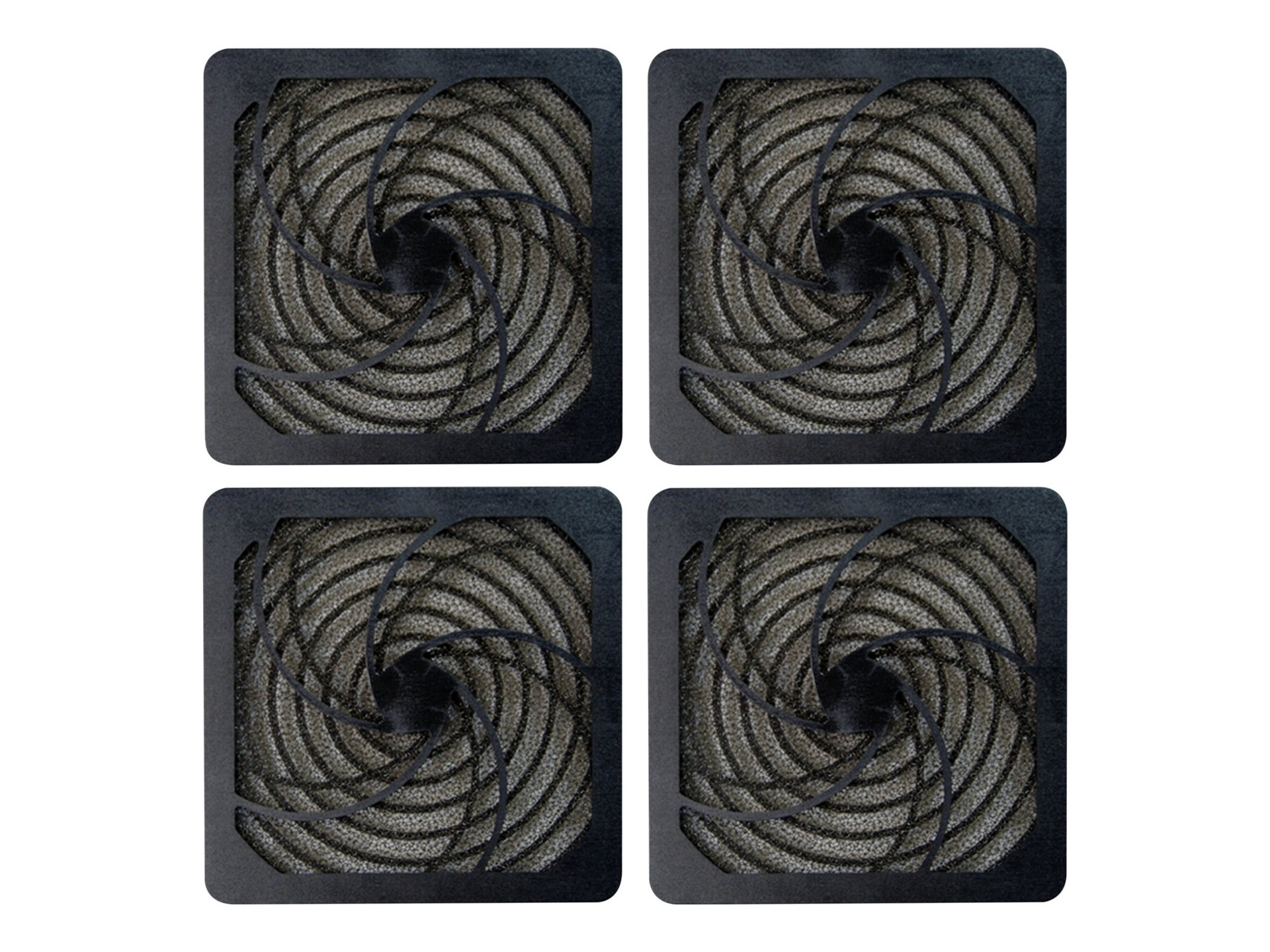Black Box Fan Filter Kit - (4) 4-in. Filters, RF207 and RM386 Series Fans