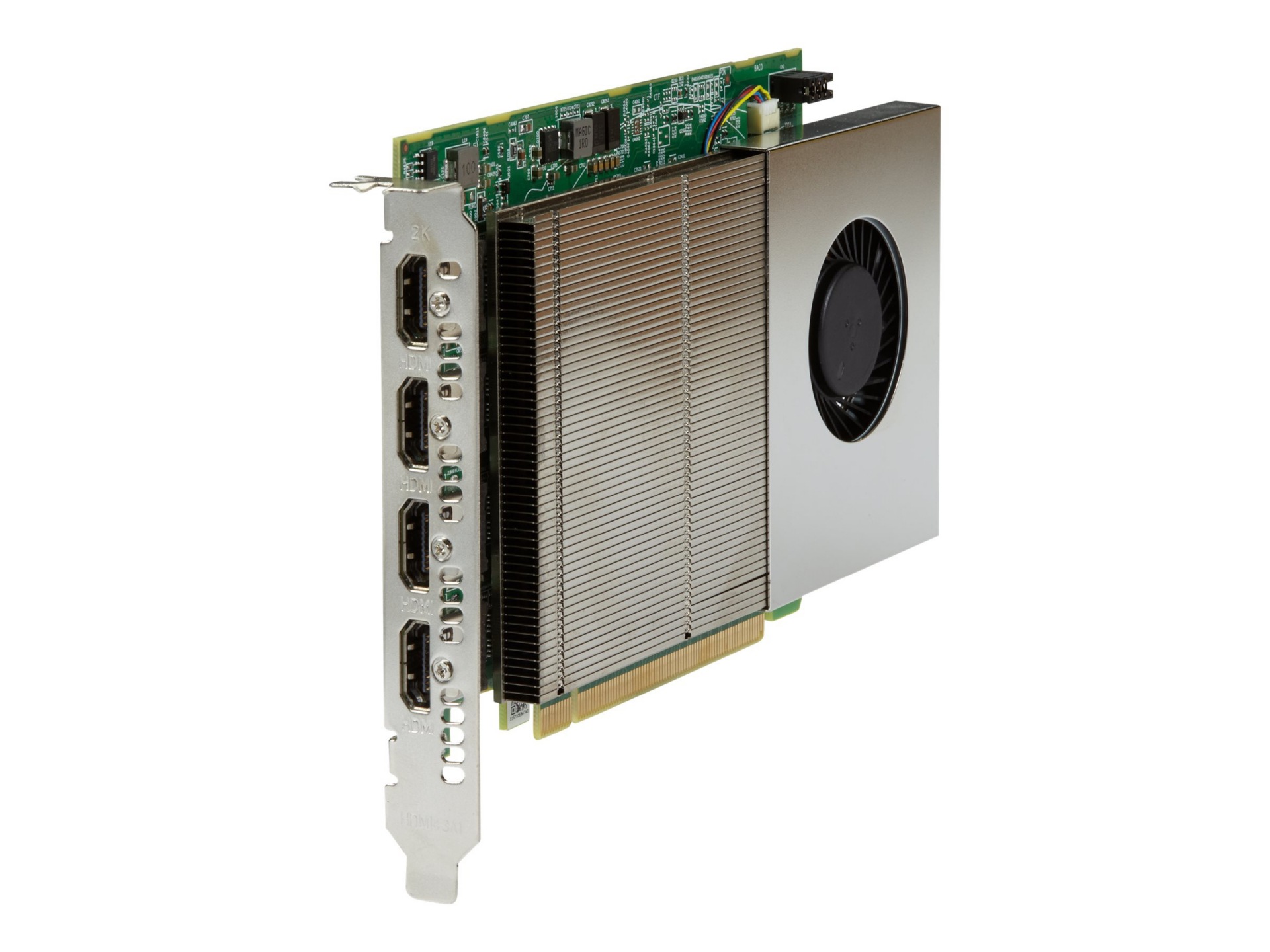 Black Box Radian Video Wall Graphics Card - 2K, HDMI 2.0, 4-Channel