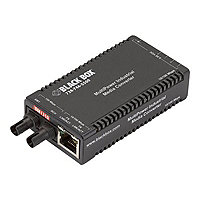 Black Box MultiPower Miniature - fiber media converter - 10Mb LAN, 100Mb LAN