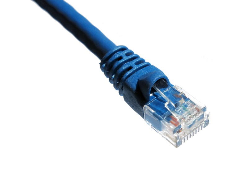 AXIOM 7FT CAT6A MOLDED PATCH BLU
