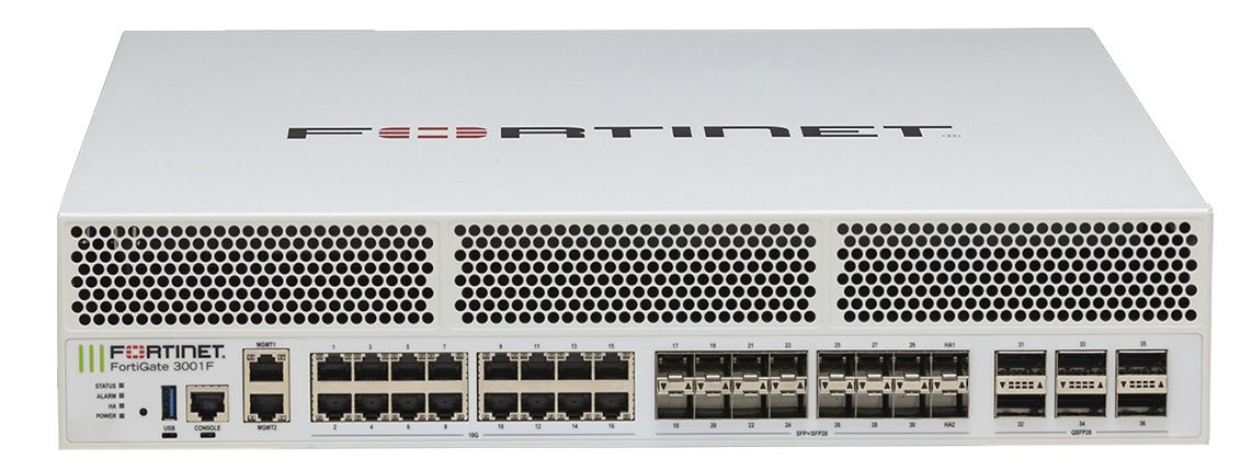 Fortinet 3001F Security Appliance with 3 Year FortiCare FortiGuard