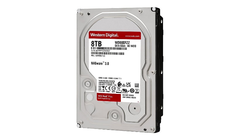 WD Red Plus WD80EFZZ - hard drive - 8 TB - SATA 6Gb/s