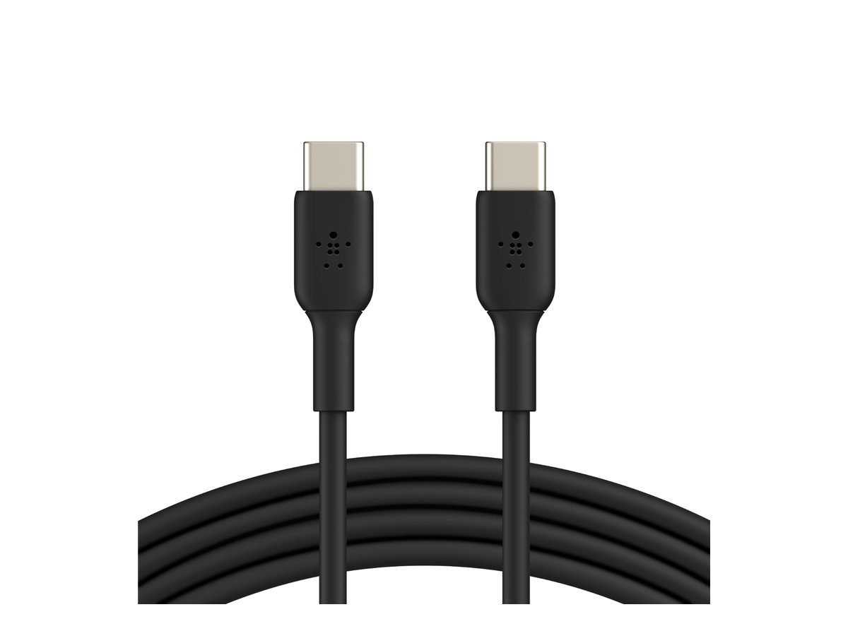 Thumbnail 3 of 10 for Belkin 60W USB-C to USB-C Cable - 480 Mbps - PVC - M/M - 6.6ft/2m - Black