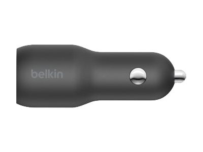 Thumbnail 4 of 5 for Belkin 37W Dual-Port USB Car Charger - 1xUSB-C (25W) 1xUSB-A (12W) - w/ USB-C to Lightning Cable - Power Adapter - Black