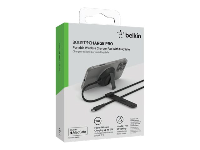 Belkin BoostCharge Pro wireless charging pad - magnetic - 15 Watt -  WIA004BTBL - Cell Phone Accessories 