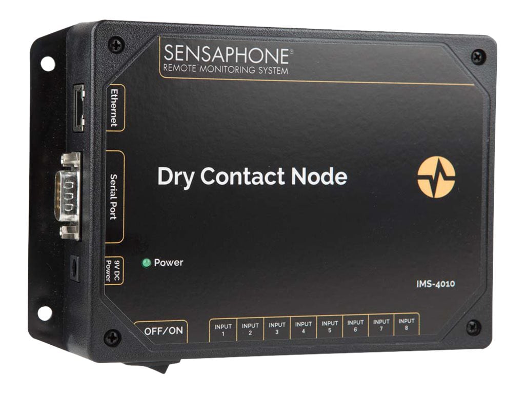 Sensaphone IMS-4000E Node with Dry Contact Inputs - International Power Adapter Kit - network monitoring device