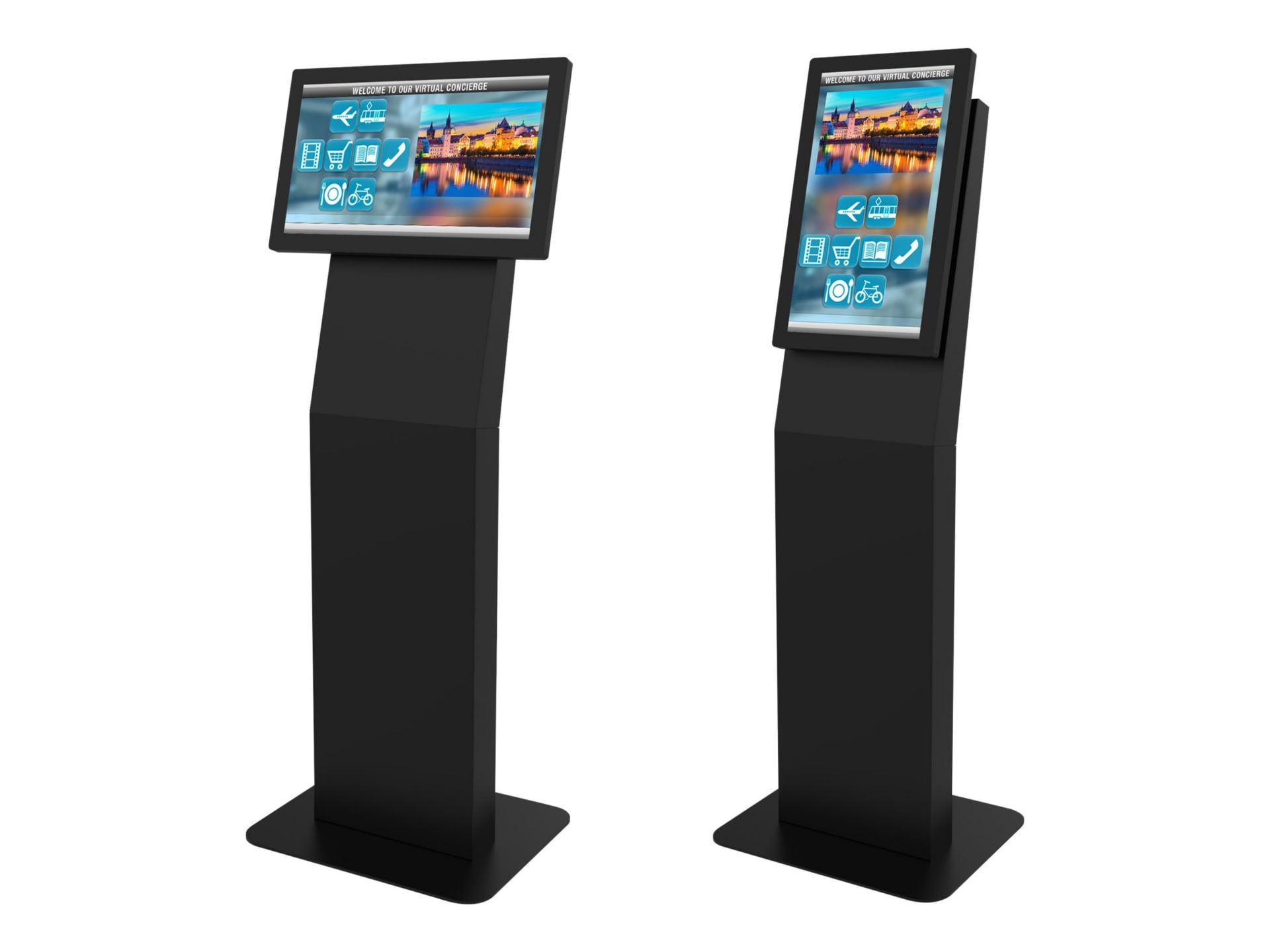 Peerless-AV KIP522-EUK stand - for LCD display - gloss black - TAA Complian