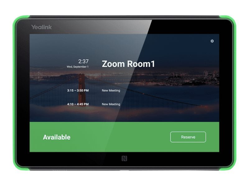 Yealink RoomPanel for Zoom Rooms touch panel