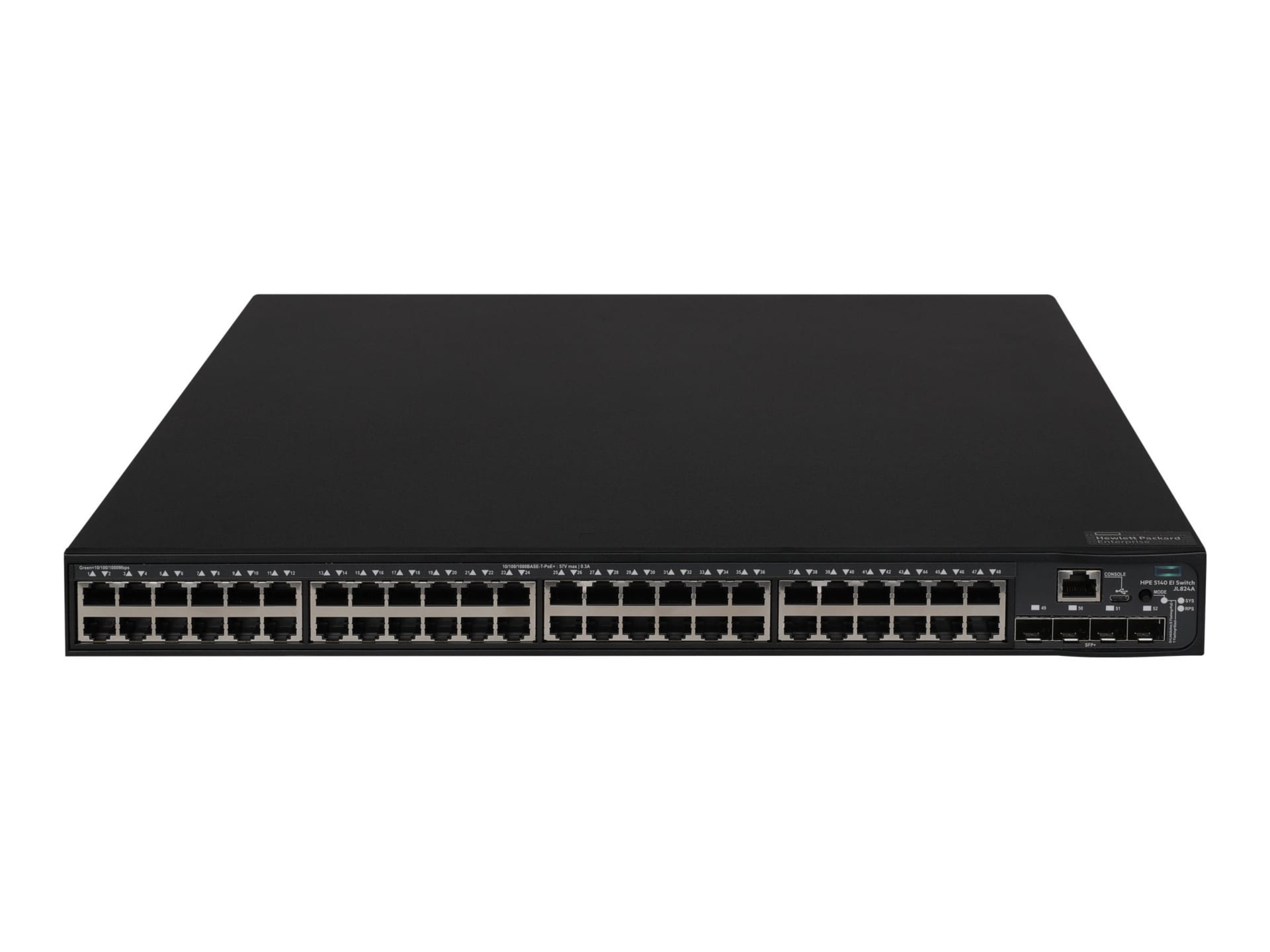 HPE FlexNetwork 5140 48G PoE+ 4SFP+ EI - switch - 52 ports - smart - rack-mountable