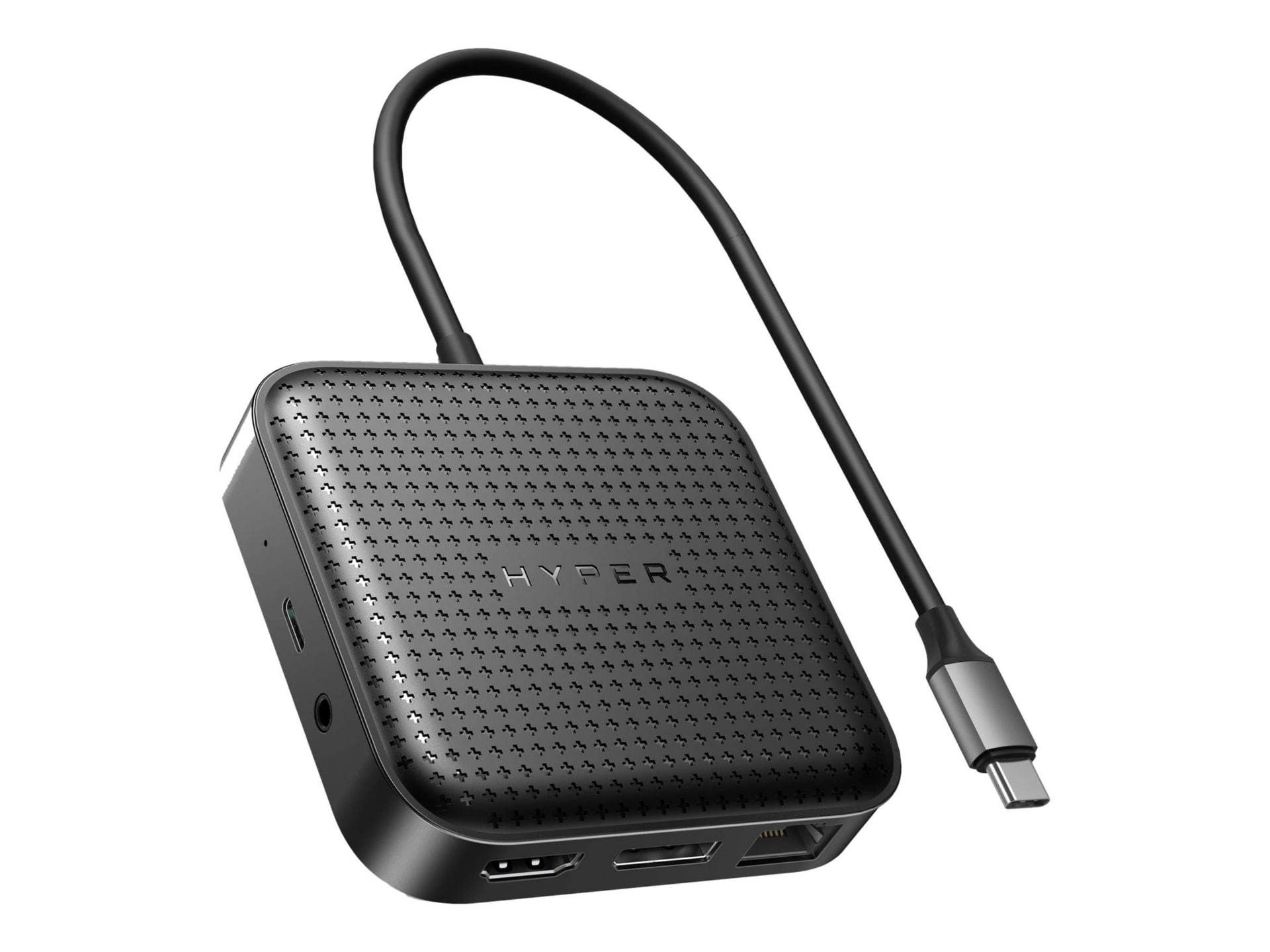 HyperDrive USB4 Mobile Dock - docking station - USB-C / USB4 / Thunderbolt 3 / Thunderbolt 4 - HDMI, DP - GigE