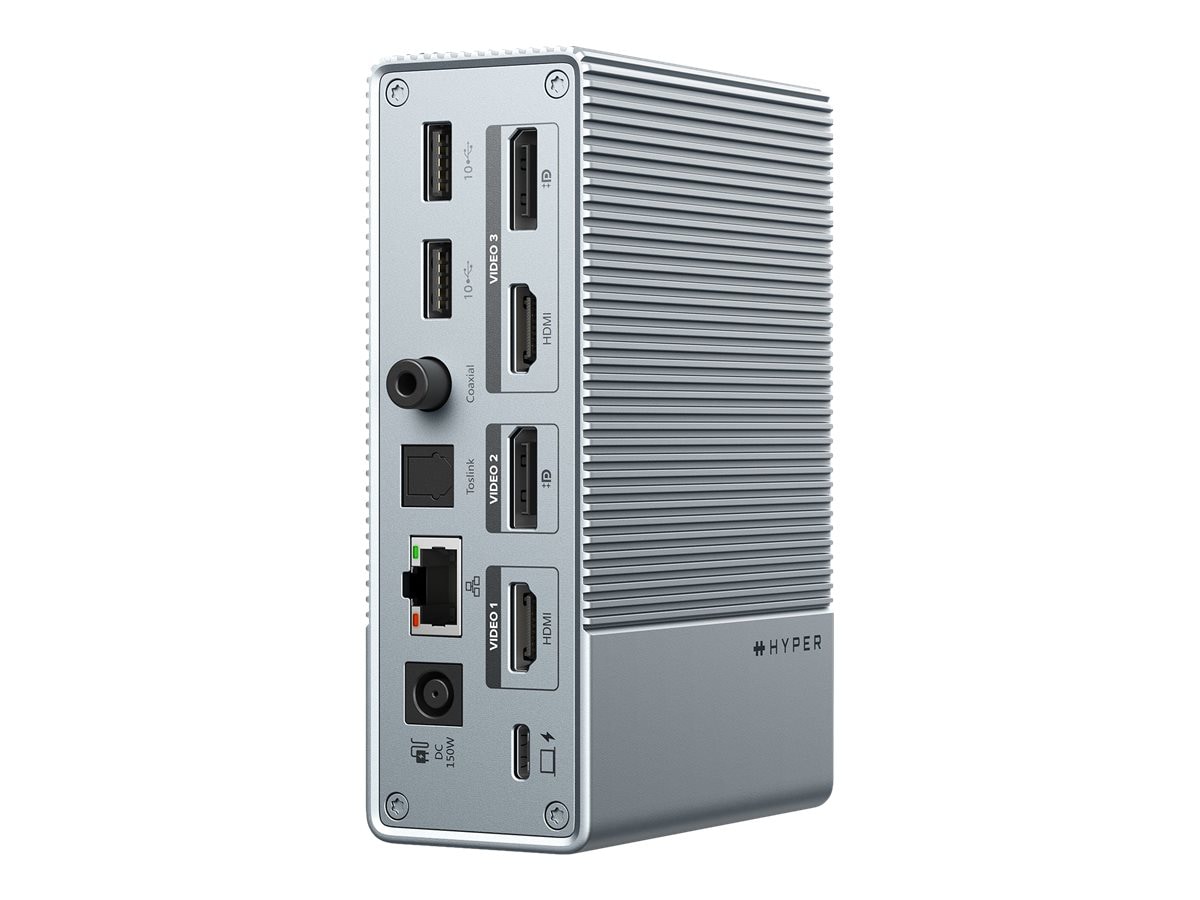HyperDrive GEN2 15-in-1 - docking station - USB-C - 2 x HDMI, 2 x DP - GigE