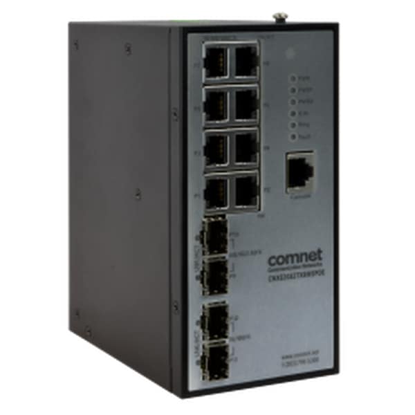 ComNet 12 Port Managed PoE Ethernet Switch