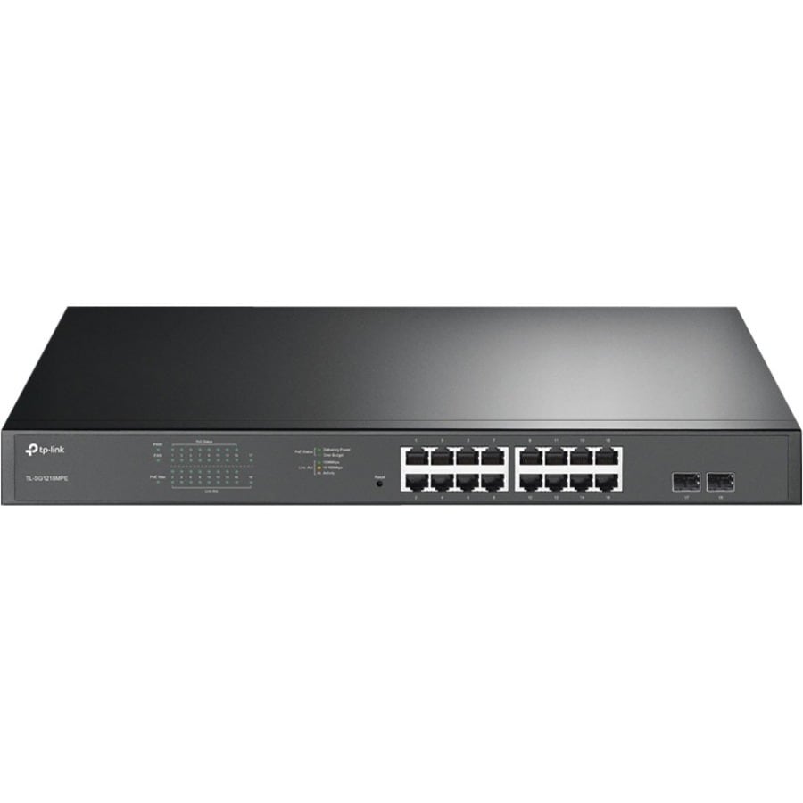 TP-Link JetStream 18 Port Gigabit Smart Switch with 16 Port PoE+ Switch