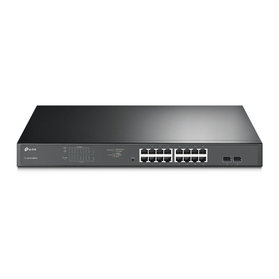 Thumbnail 4 of 12 for TP-Link TL-SG1218MPE - JetStream 16-Port Gigabit Easy Smart PoE/PoE+ Switch
