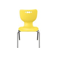 MooreCo Hierarchy - chair - chrome - yellow