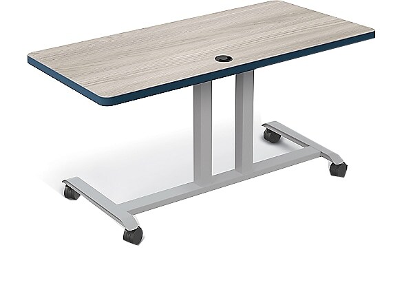 MooreCo Hierarchy Grow & Roll - table - rectangular - gray elm - gray elm
