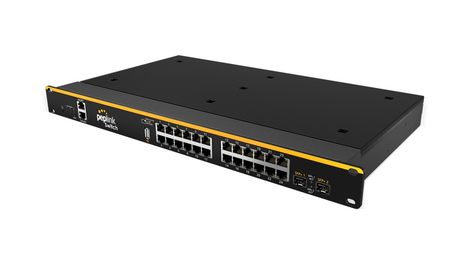 Peplink 24-Port SD Switch with 2xAC Adapter