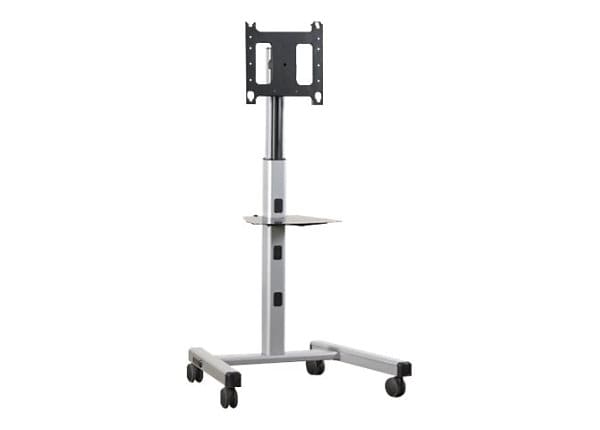 Chief Large Flat Panel Mobile AV Cart - Black and Silver