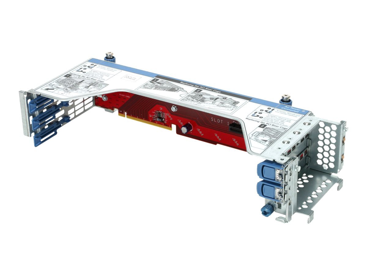 HPE 2SFF x4 Tri-Mode U.3 BC Secondary Drive Cage5 and PCIe Tertiary Riser Kit - riser card