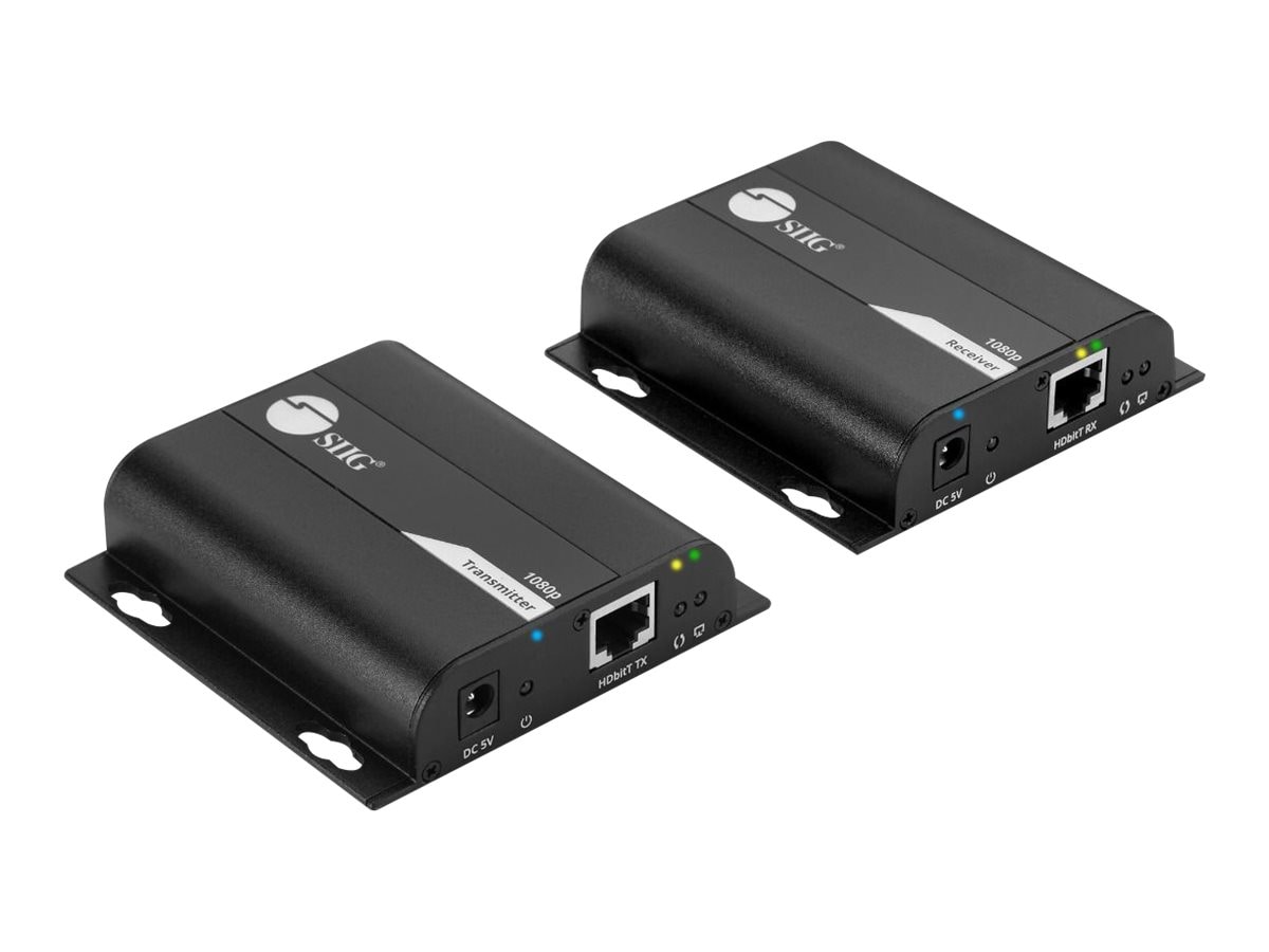 SIIG HDMI HDBitT Over IP Extender with IR - 120m