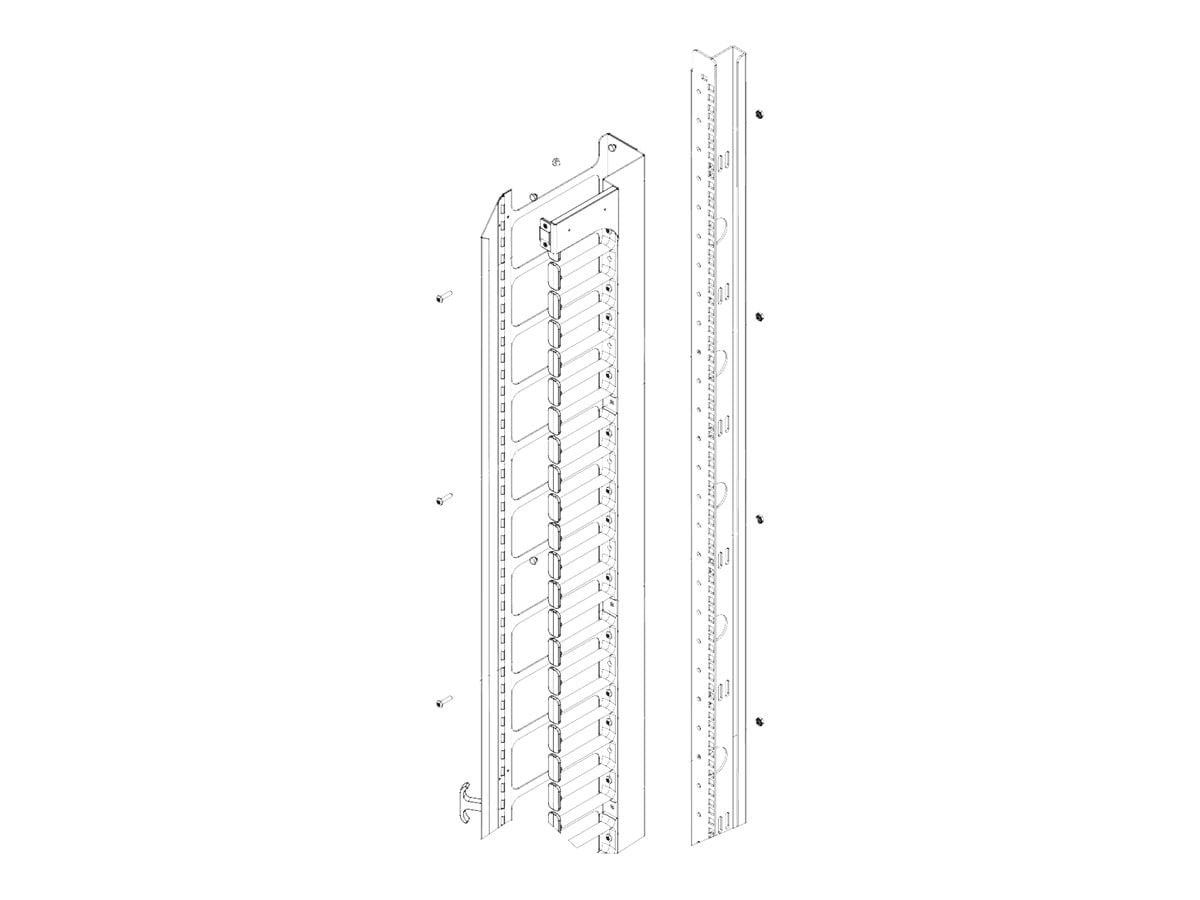 Great Lakes - cable manager (vertical) - cabinet height 84"