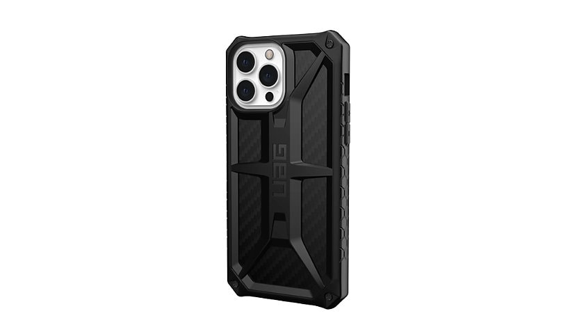 UAG Rugged Case for iPhone 13 Pro Max 5G [6.7-inch] - Monarch Carbon Fiber - back cover for cell phone